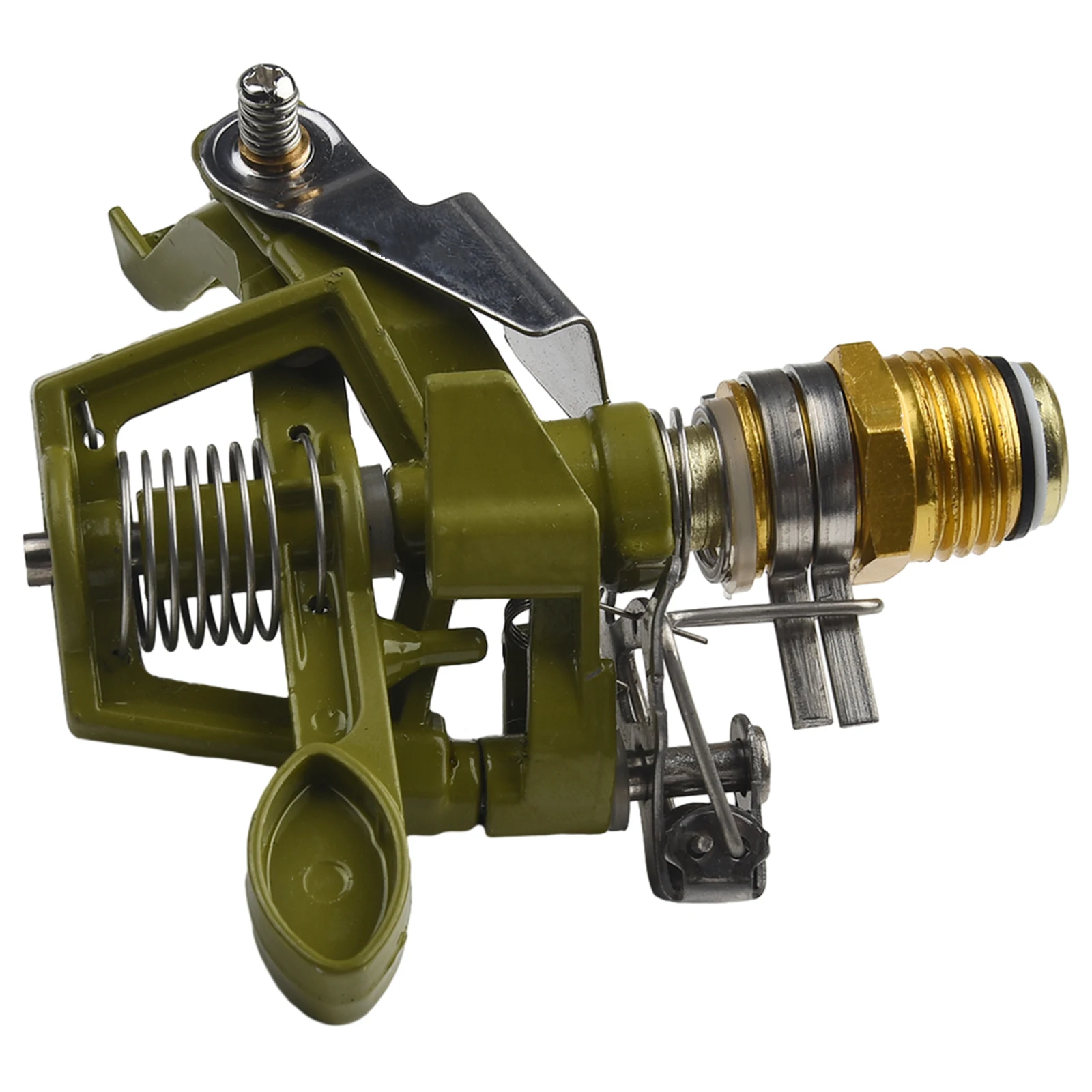 1/2" Brass Rocker Arm Water Sprinkler Nozzle Adjustable Water Sprinkler Lawn Watering Garden Irrigation Spray Nozzle