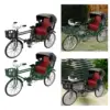 Chinese Style 1:12 Scale Tricycle Model Lifelike Landscape Ornament Decor Metal 2