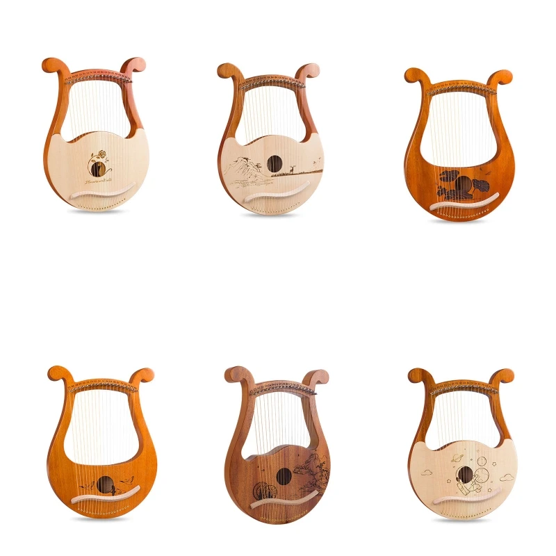 ARPA-de-Lira-cl-sica-instrumento-Musical-de-madera-de-caoba-arpa-de ...