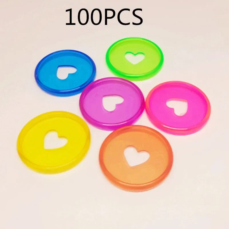 Mushroom hole binding buckle 35MM jelly color transparent plastic love binding disc suitable for business women loose-leaf notes