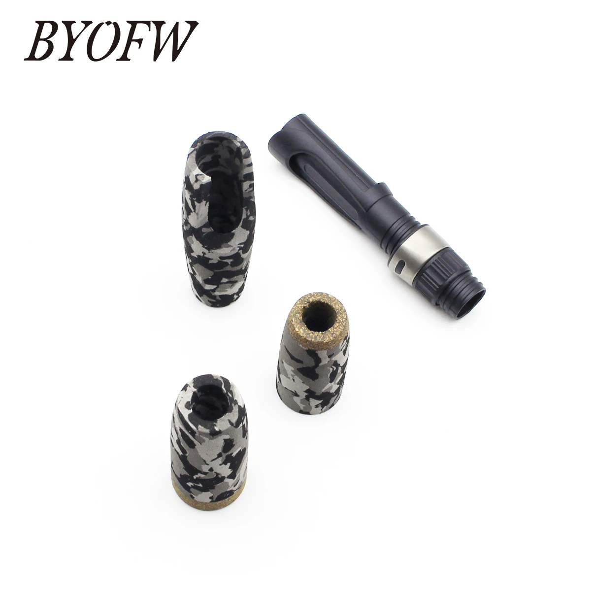 BYOFW 1 Set Gray EVA Foam Spinning Fishing Rod Handle Split Grip