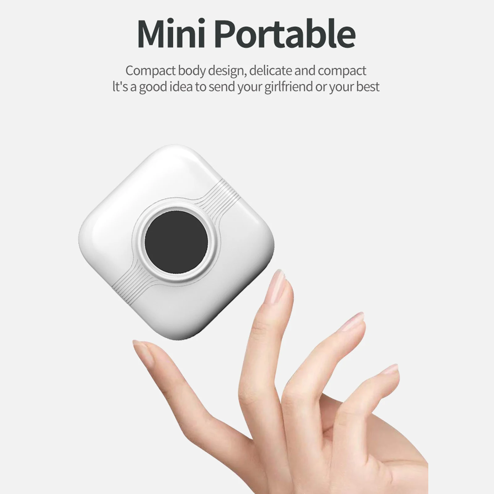 A33 Inkless  Printer Portable Thermal Printer 1000mAh Type C Inkless Bluetooth  Phone Printer for Journal Photos Notes