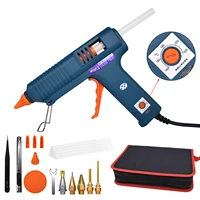 150w Hot Glue Gun, 8 Combinations, Adjustable Temperature, Suitable For Craft Repair Diy Use 11mm Glue Stick Purecopper Nozzle 1