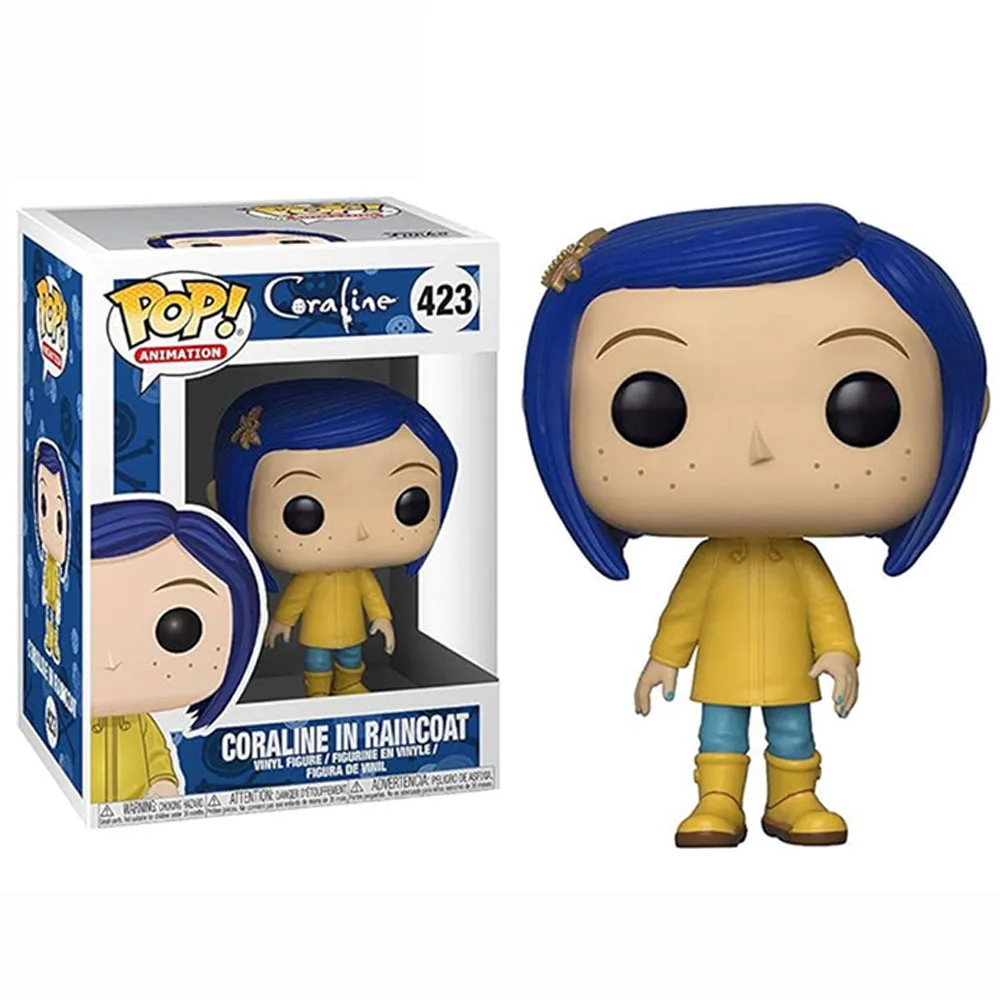 Figuras de acción de vinilo Funko Pop Animation Coraline in Raincoat n.° 423, juguetes, regalo para niños