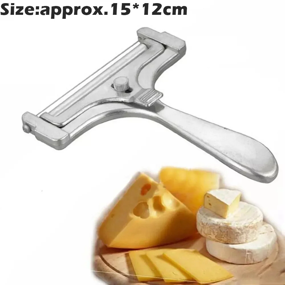 1 Pcs Home Kitchen Slicing Tool Cheese Butter Cutter Cheese Slicer Adjustable Grater Planer Aluminum Butter Nonstick food slicer
