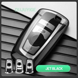 Transparent TPU Car Key Case - Protective Shell (Black(BMW - A Style))