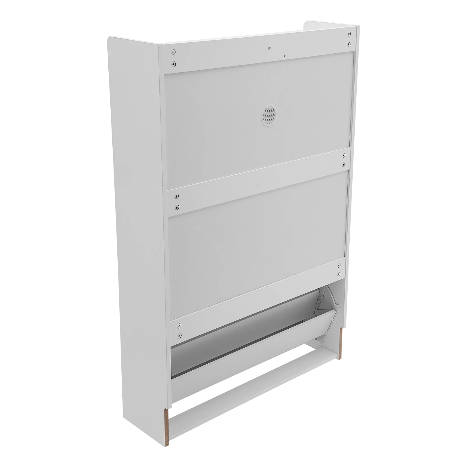 Schuhschrank mit 3 Klappen und 2 Schubladen, schmaler Schuhschrank, 80 x 24 x 120 cm, verstellbares Schuhregal, NTI-Neigungsgerät für den Flur – Detail 7