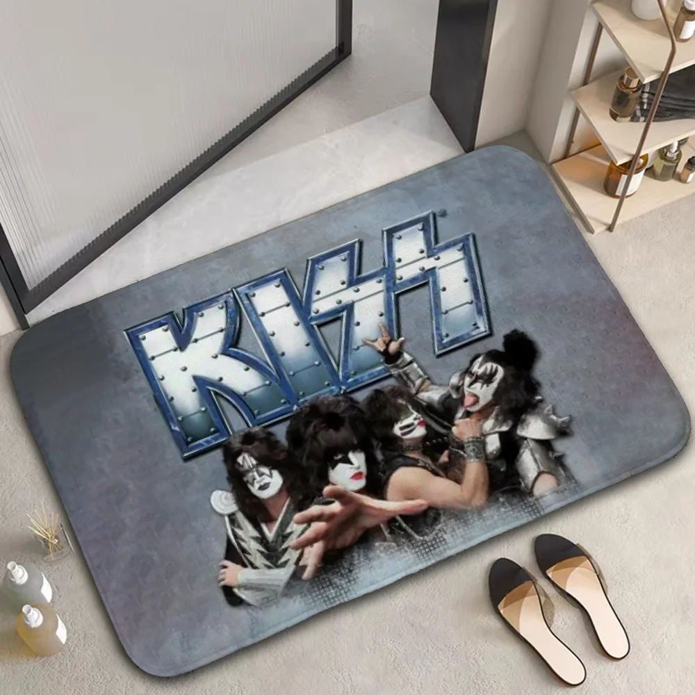 Kitchen Mat KISS Rock & Roll All Nite Carpets for Bedroom Floor Mats Custom Aesthetic Room Decoration House Entrance Mat Home 3
