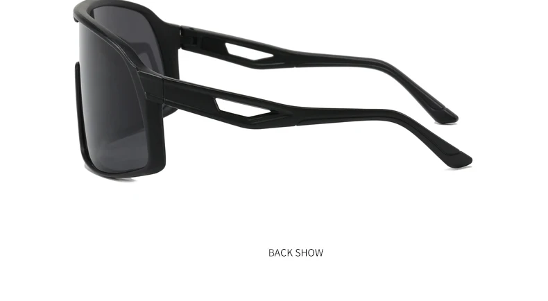 Schutzbrille Übergroße Spiegel Radfahren Sonnenbrille Männer Frauen Marke Designer Sonnenbrille Outdoor Sport Fahren UV400 Brille – Detail 7