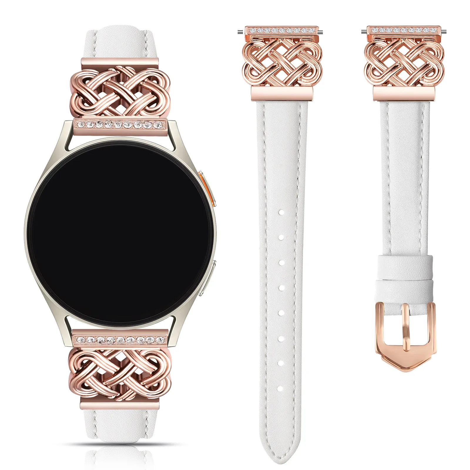 Elegant Women's Leather Watch Strap - Premium 20mm Design