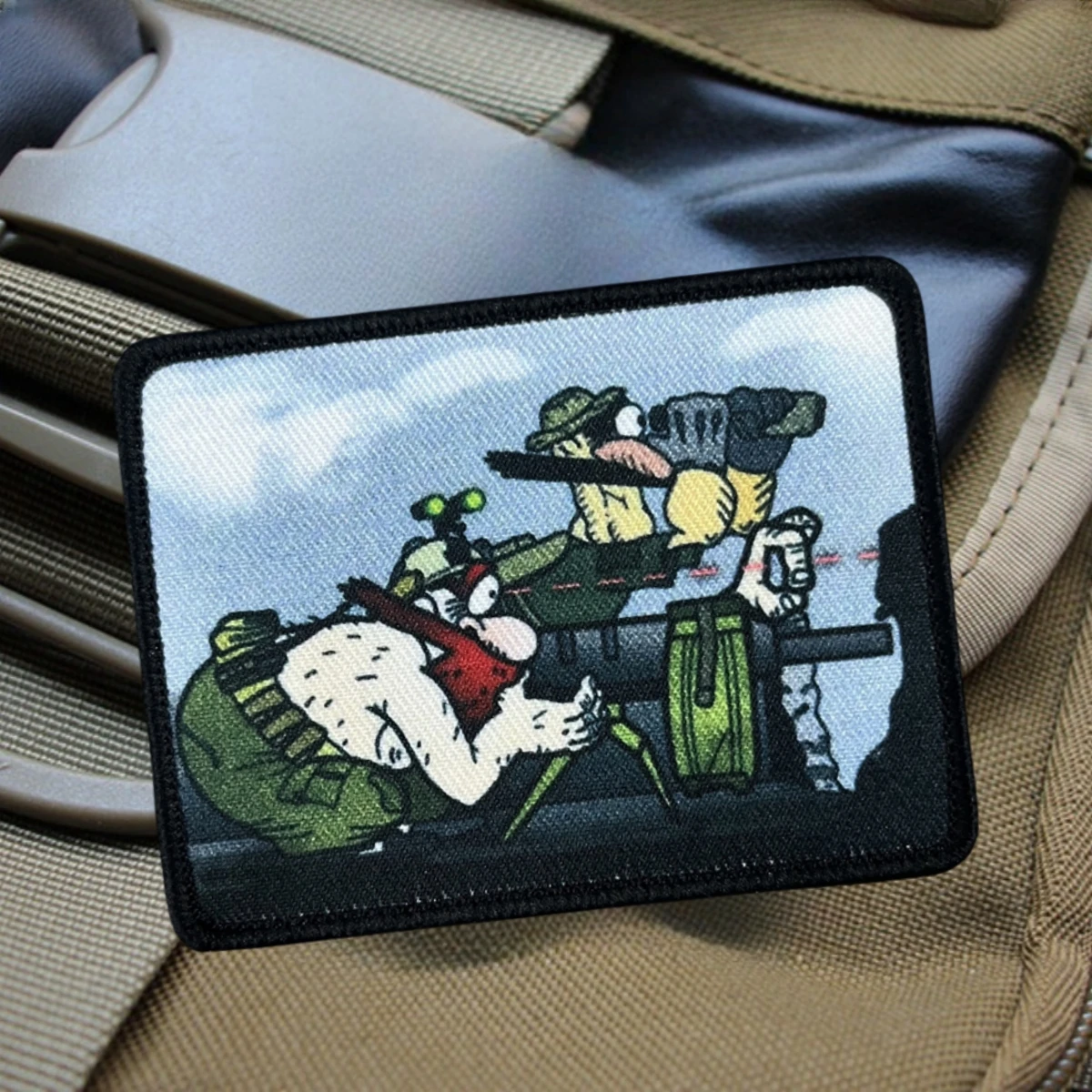 They Will Shoot Taktischer Aufnäher, Chevron-Moral-Abzeichen, Militärarmband, bedruckte Klett-Aufnäher für Kleidung, Rucksack-Aufkleber