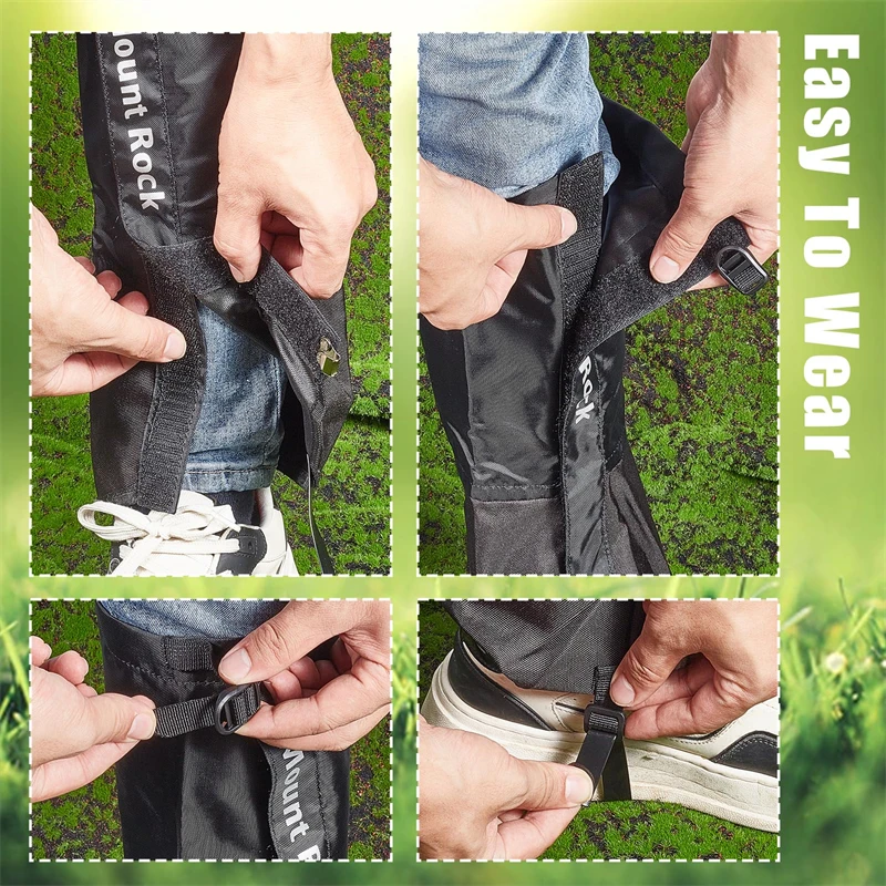 1 Pair Trimmer Brush Leg Gaiters Snake Bite Protection for Lower Legs Adjustable Boots Cover Legging Gaiter for Outdoor Hiking leg gaiters