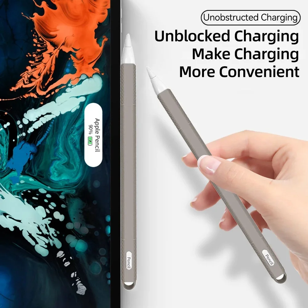 Soft Silicone Cover Protector Stylus Touch Pen Case For Apple Pencil 2nd Gen accessories apple pencil case apple pencil cover TBTIC
