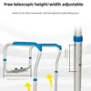Non Perforated Toilet Armrest for The Elderly, Aluminium Alloy Disabled Aids Help Assisted Toilet Frame, Anti-roll Safety Rail 5