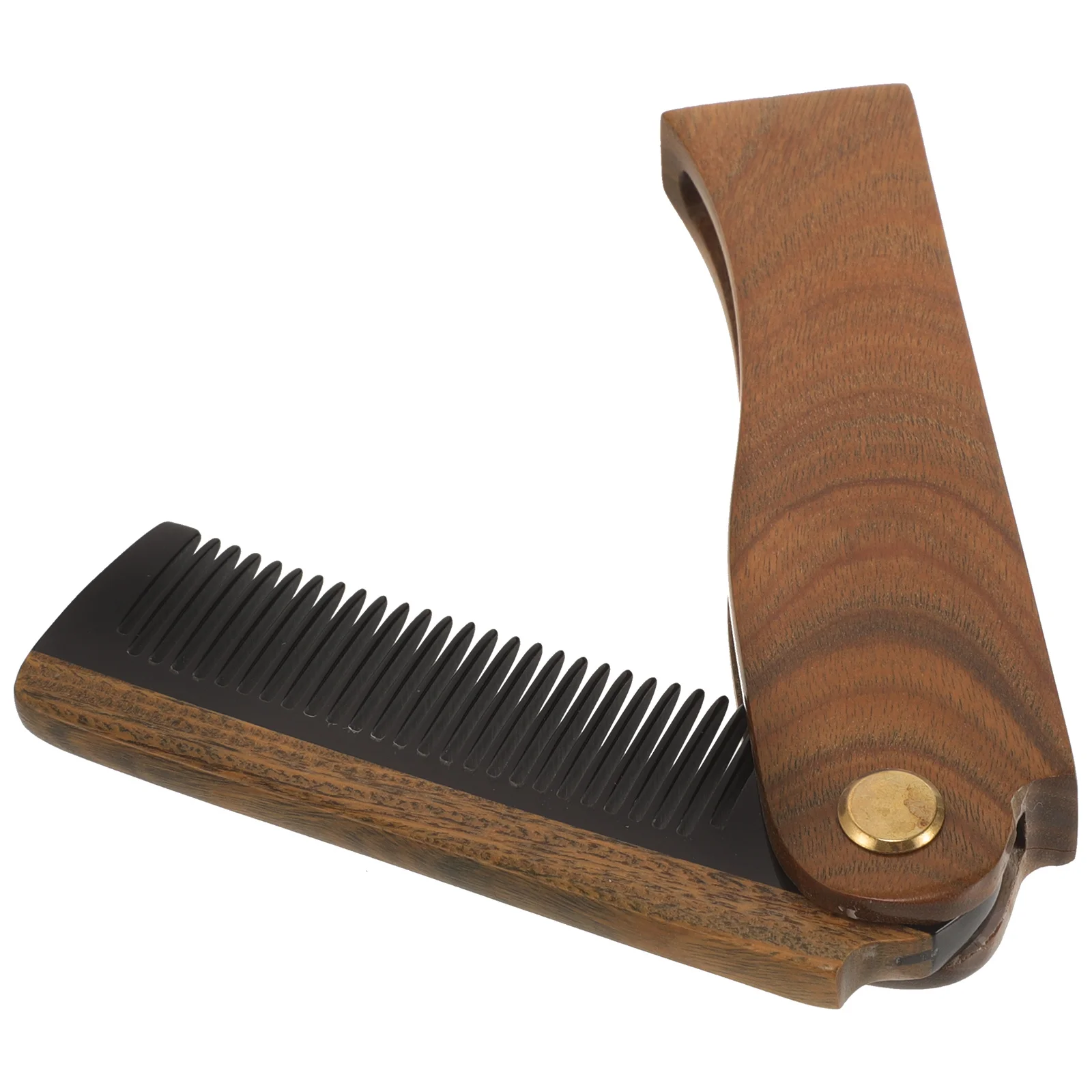 

Деревянная маленькая расческа для бороды, портативная компактная маленькая расческа для бороды, складная маленькая расческа для бороды