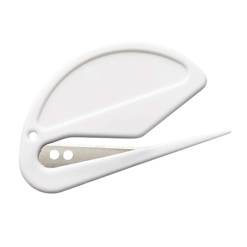 Paper Cutter, Letter Opener, ABS Envelope Cutter, Mail Letter Opener With Bladed Paper Knife, Three Packs, White