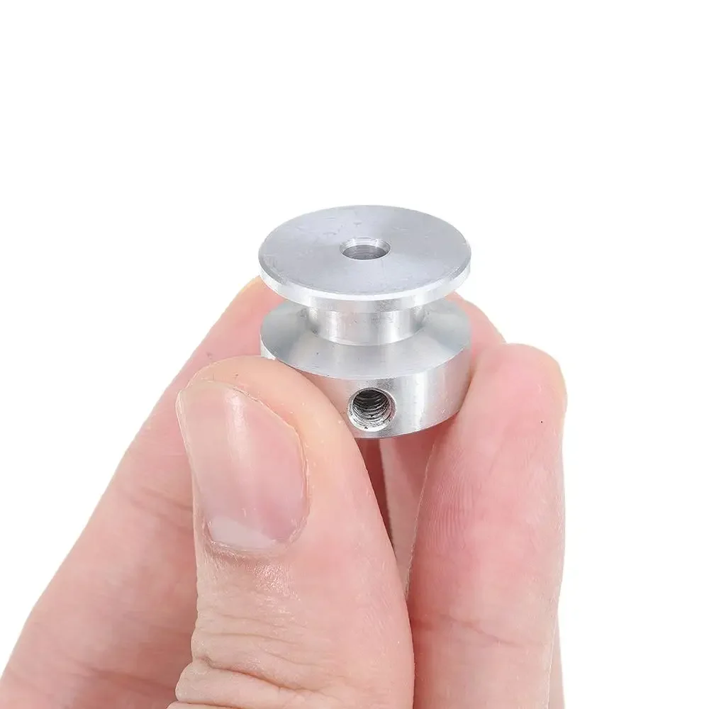 Fixed Pulley Belt Pulley 4/5/6/8/10mm 20mm Aluminum Alloy Single Groove for 6mm Belt Motor Shaft