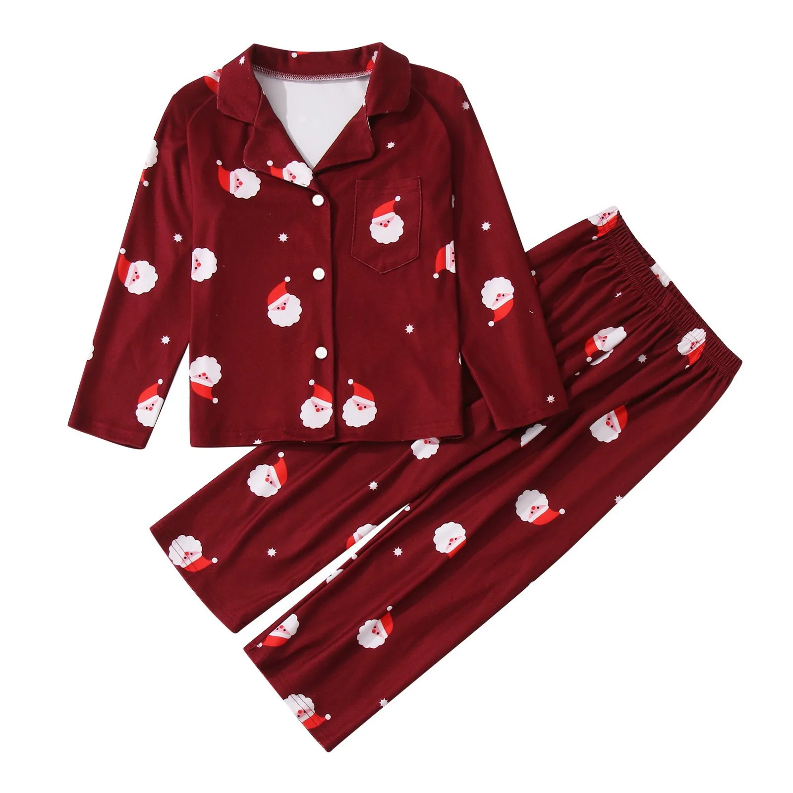 Family Matching Christmas Set Christmas Matching Jammies For Couples Holiday Santa Sleepwear Set Children Family Look 2025