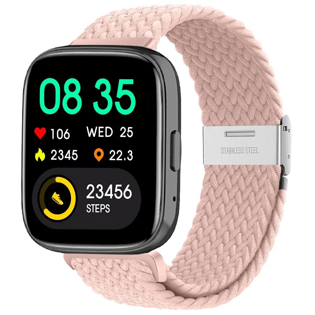 Nylon Braided Solo Loop Elastic Weave Bracelet Wristband Strap
