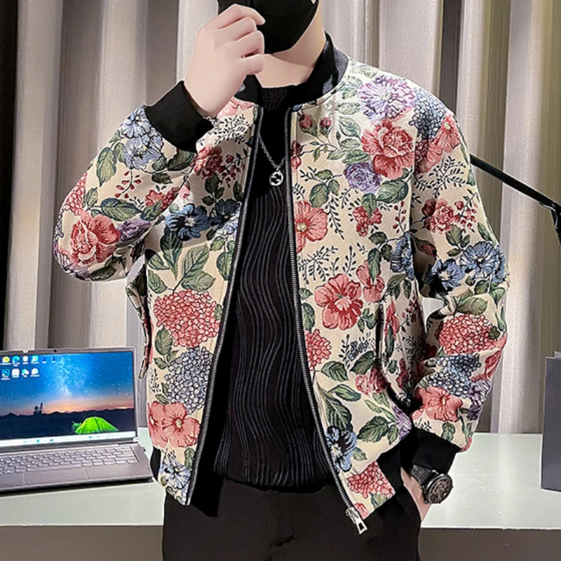 bomber flower jacket