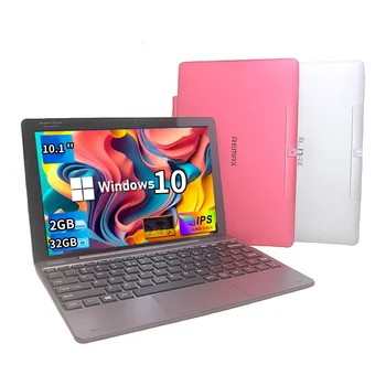 10.1 ''64 Bit Remax Windows 10 Tablet PC 2 GB di RAM 32 GB di ROM con tastiera di aggancio WIFI doppia fotocamera Quad Core Mini compatibile HDMI