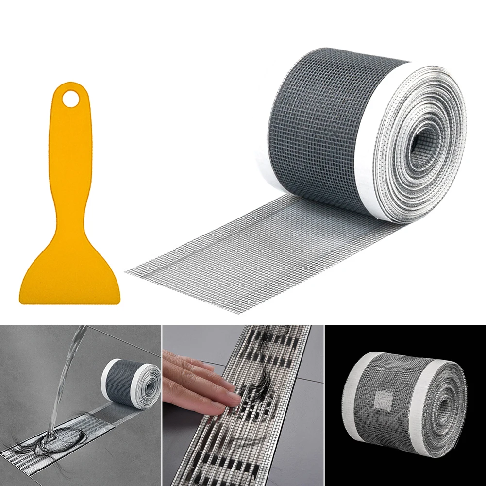

Bathroom Mesh Stickers Disposable 5/10 Meter Shower Floor Drain Filter Hair Catcher Strainer Kitchen Sink Sewer Outfall Stopper