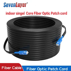 Premium Single Mode Simplex Fiber Optic Indoor Patch Cord - SC - UPC Connectors - 50m