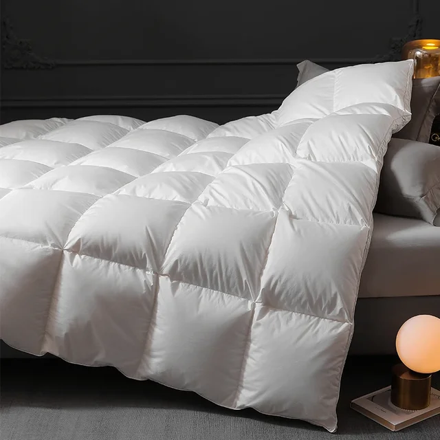 Couettes ultralégères en duvet d'oie ultralégères de qualité 5A, haut de gamme, pour king queen, taille pour l'automne et l'hiver, nouveauté 2023 5