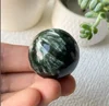 Natural Seraphinite Mineral Sphere Crystal Healing Stone Home Decoration Gift 3
