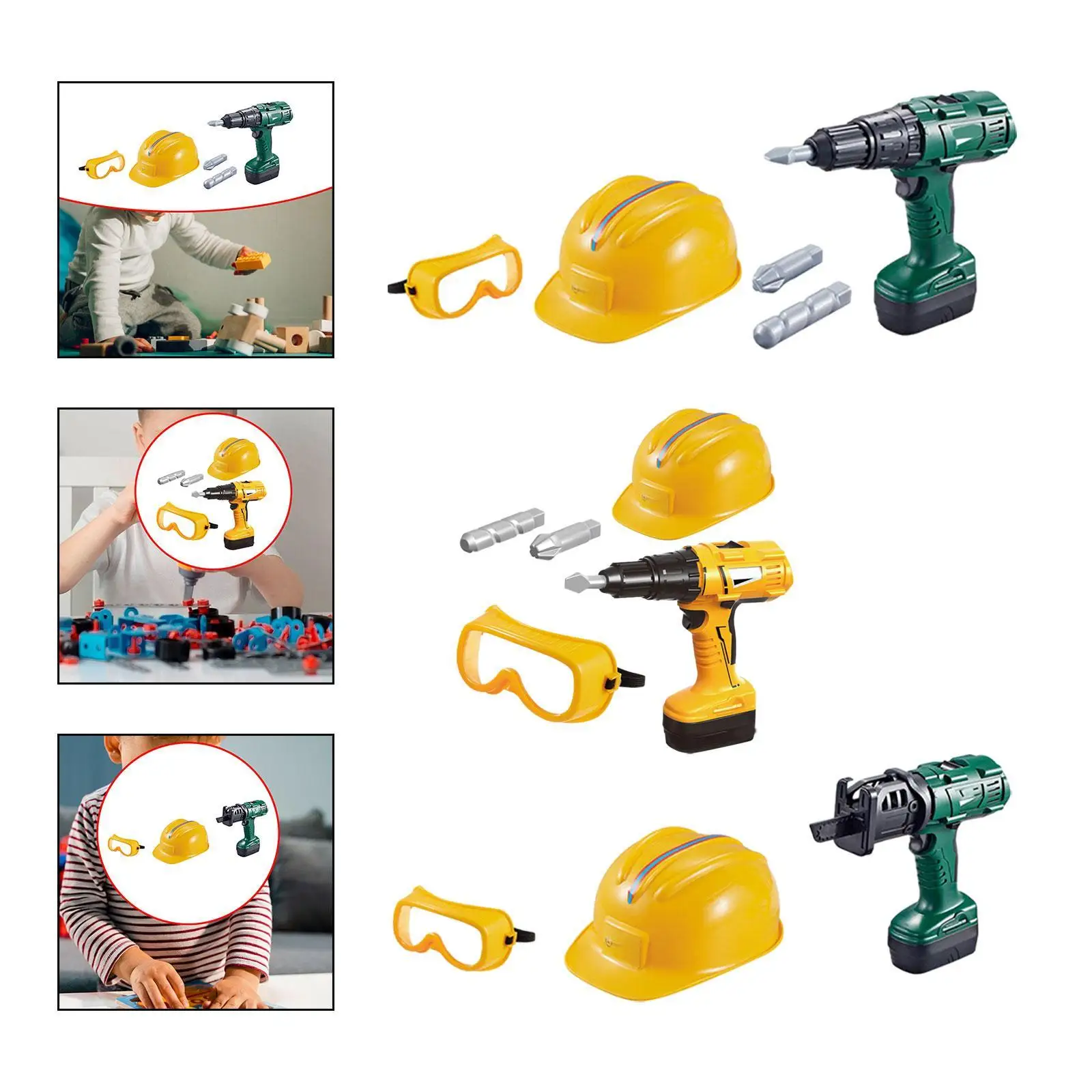 Kids Tool Set Toy Repair Pretend Play Tools Set Toy for Kid Toddlers Ages 3+