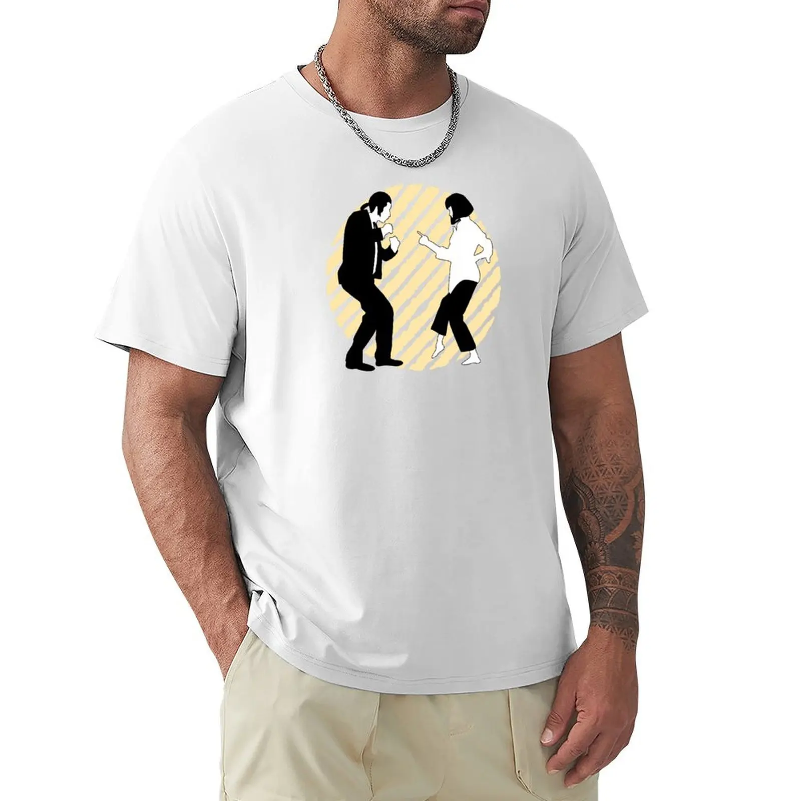 

pulp fiction T-shirt summer tops funnys mens graphic t-shirts