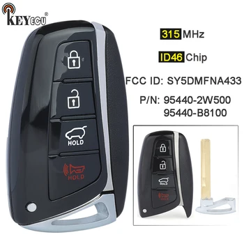 Keyforkess 315MHz ID46 Chip P/N: muslimax/muslimfcc ID: muslimsmart Remote Key Fob per Hyundai Santa Fe 2015-2017