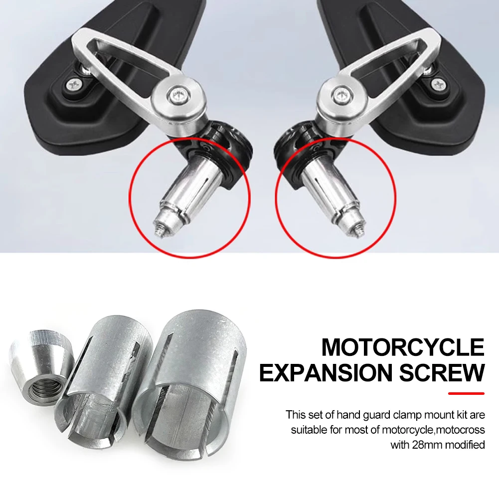 13-19mm Motorcycle Handle Expansion Screw Handguard Handlebar End M6 Plugs Screw Bar Expand Screws Accessories