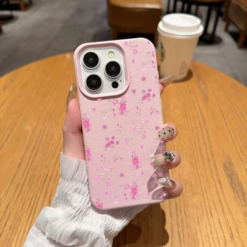 Retro Floral Soft Phone Case - Vibrant Vintage Flower Design Cover