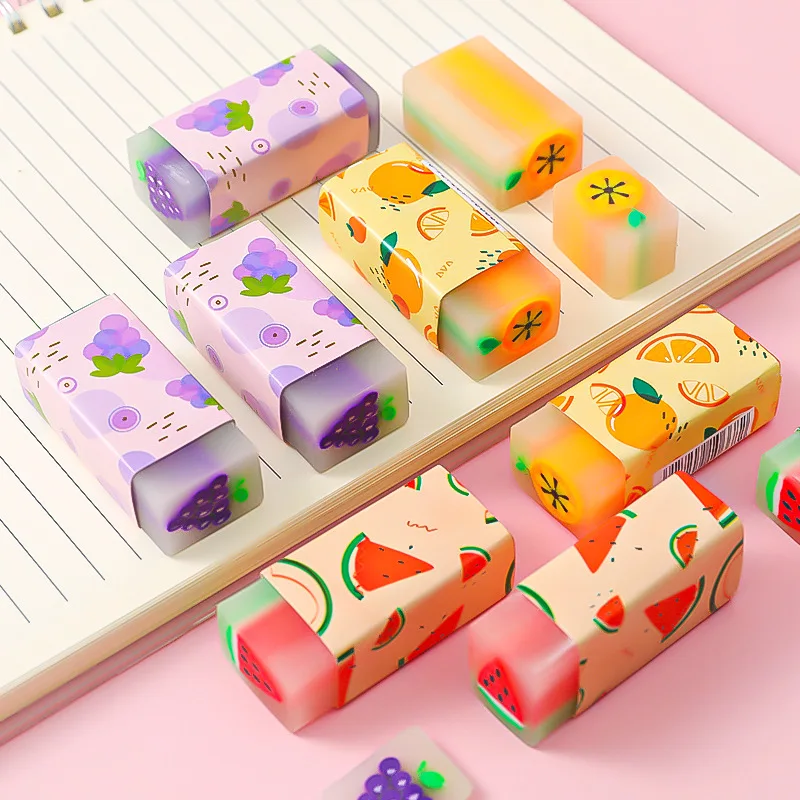 Kawaii Fruit Erasers 1