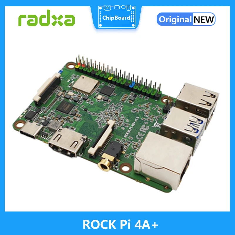 

Плата разработки ROCK Pi 4A +, высокоскоростной Бортовой модуль eMMC RK3399, OP1, а +, совместима с Raspberry Pi