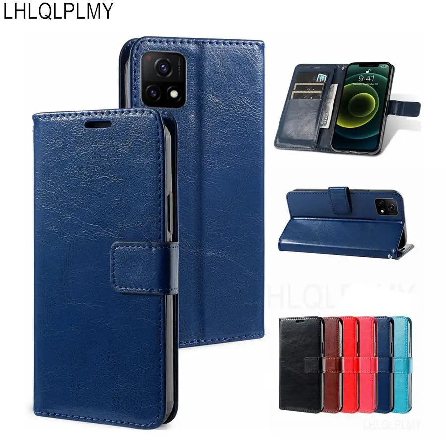 Luxury Leather Flip Case For Vivo V21 V21E V23 V23E Y52 Y72 5G V20