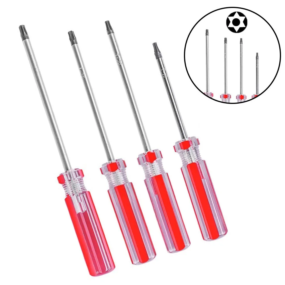 Torx Screwdriver T15 T20 T25 T30 With Magnetic Hole Screwdriver Star Bit Driver Home Phone Repair Hand Tools