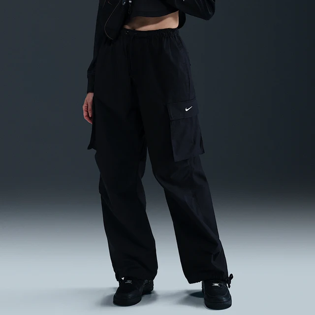 Nike officiel printemps nouveau pantalon cargo en tricot ample et respirant pour femme IB1059-010 1