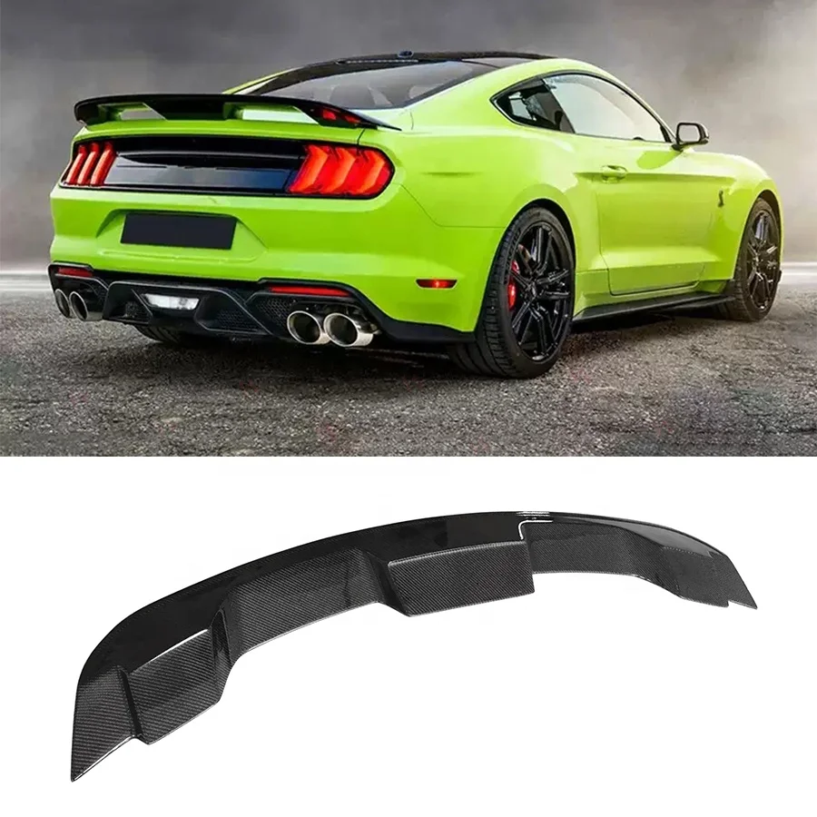 

Высококачественный задний спойлер из углеродного волокна для Ford Mustang GT500 2015-однослойный спойлер для крыла багажника