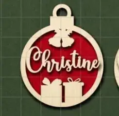 thumbnail image 1 of Diferentes nombres personalizados, decoraciones navideñas con forma de copo de nieve para el hogar, tarjeta de lugar con nombre grabada con láser, decoración navideña, 1 of 5