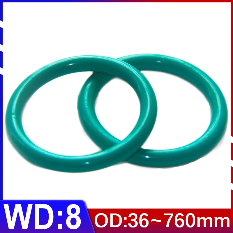 FKMFluororubberORingSealingRingWireDiameter8mmOD36mm760mm