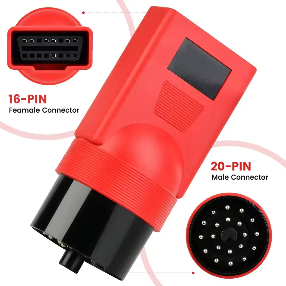 Autel für BMW-20 Adapter 20-Pin OBD2 Adapter für MaxiSys MS908 MS908P MS906 OBD DLC Anschluss Diagnosegerät Auto-Zubehör – Detail 2