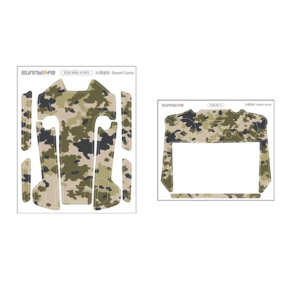Drone Accessories Camera Sticker PVC Sticker Drone Decals for DJI Mini 4 Pro Stickers Protective Film Waterproof RC 2 Remote Cover Skin Mini 4 Pro Accessories