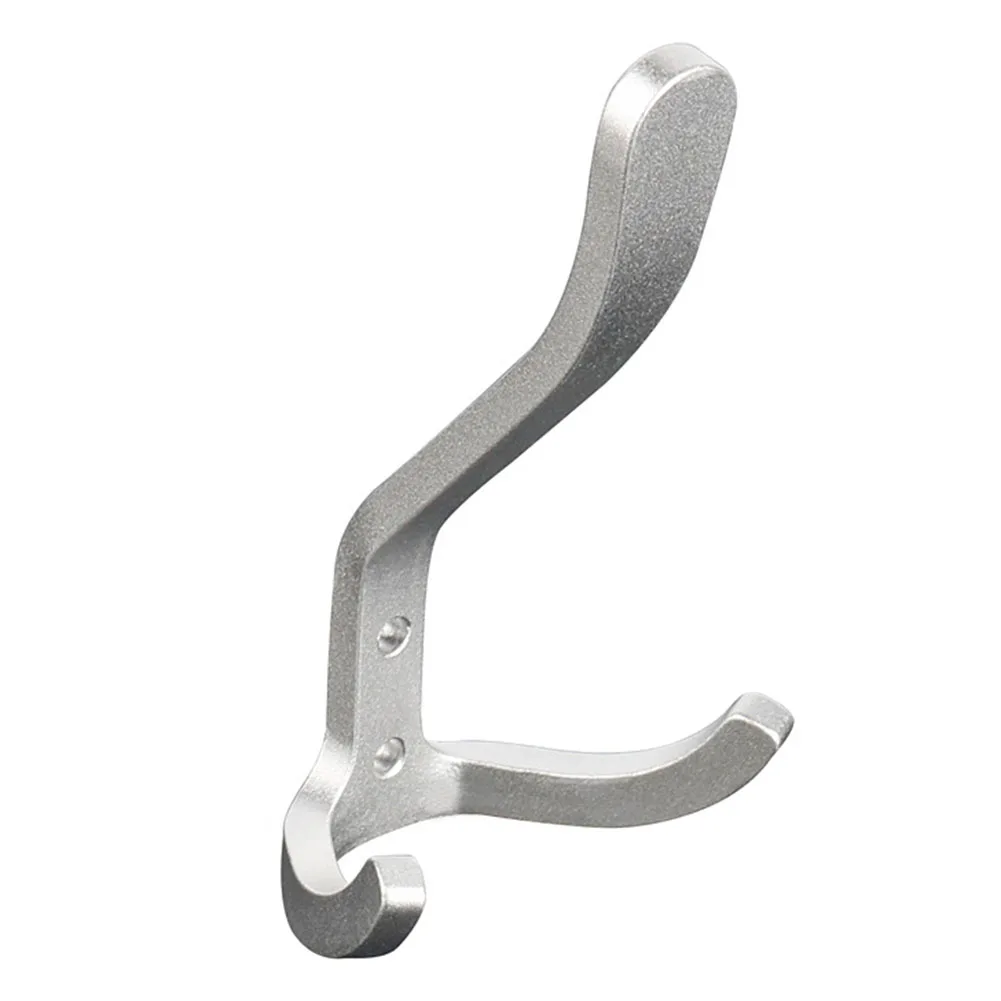 Wall Hooks Hangers Door Wall Mounted Clothes Coat Hooks Aluminum Heavy Load Rack For Kitchen Bathroom Hanging Hardware Organizer