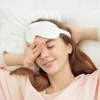dropshipping 100% 3D Silk Sleep Mask Natural Sleeping Eye Mask Eyeshade Cover Shade Eye Patch Soft Portable Blindfold Travel 4