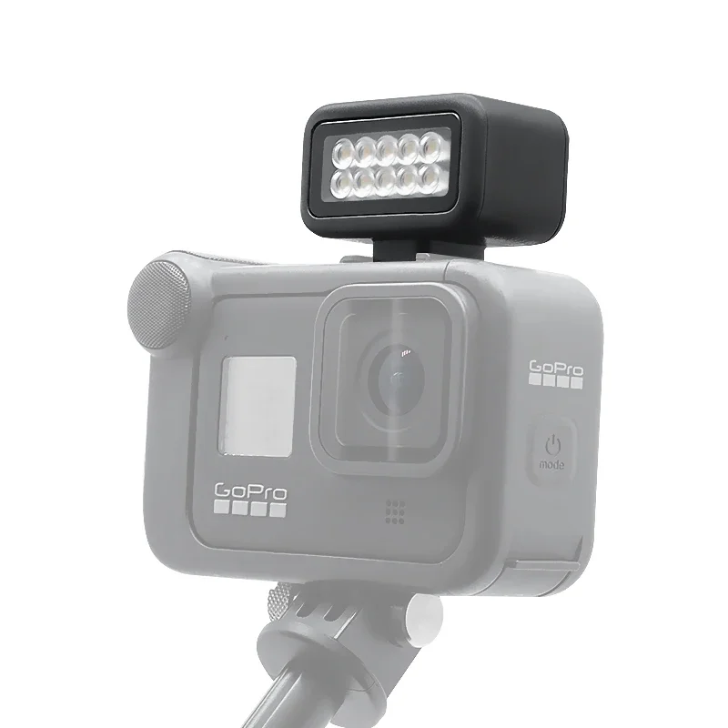 Kit Lumière LED pour GoPro avec Clip Pivotant et Éclairage Vidéo