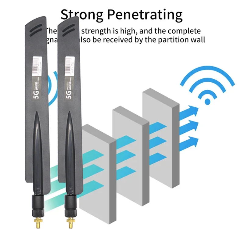 1PCS AZ7795G 고이득 18dBi 5G WiFi 안테나 전방향 외부 라우터 네트워크 장비 TS9용 IoT 풀 밴드 커버리지