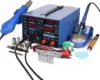 Three Tools- Soldering Station, Hot Air Rework Station and Power Supply 0~3A, 0-15V with output and test modes 6