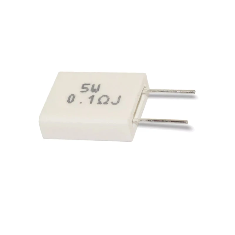 10Pcs MPR non inductive resistors 5W 0.01R 0.5R 0.068R 0.015R 0.22R 0.47R 0.25 ohm 0.015 ceramic cement resistors cement resistor